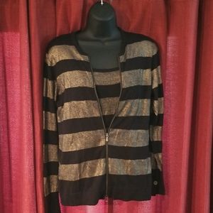 2 Piece Tank/Jacket with Zipper Set